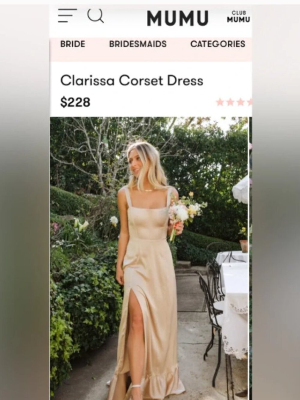 NWT Show Me Your MuMu Clarissa Corset Dress - Small